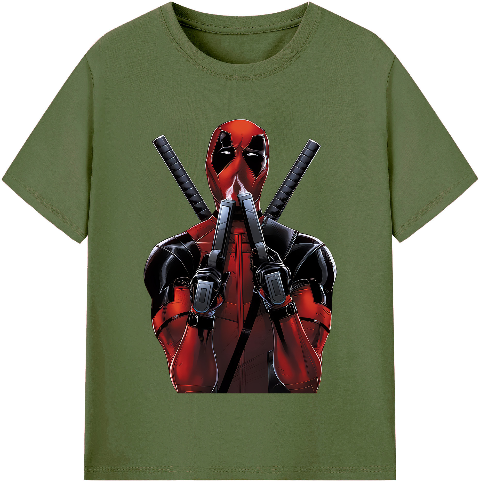 （画像用） Deadpool デッドプール 綿100％半袖Tシャツ（フロントプリント）